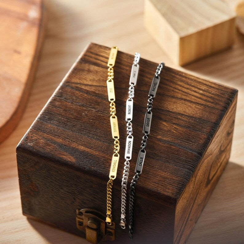 Bennett Engraved Bracelet, view 3