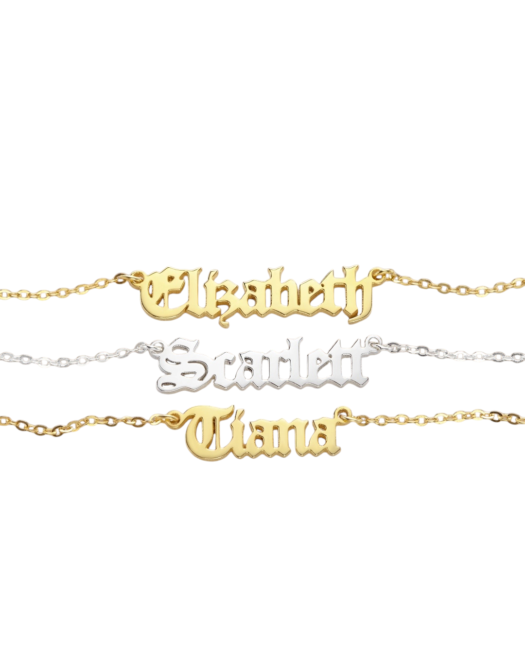 Colette Script Necklace, view 3