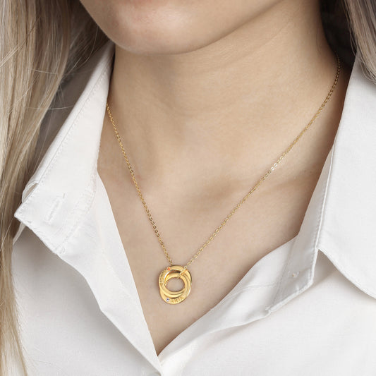Mable Birthstone Rings Necklace, view 2