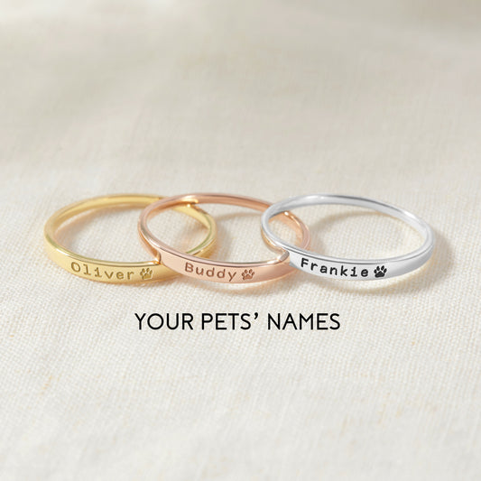 Pet Name Ring