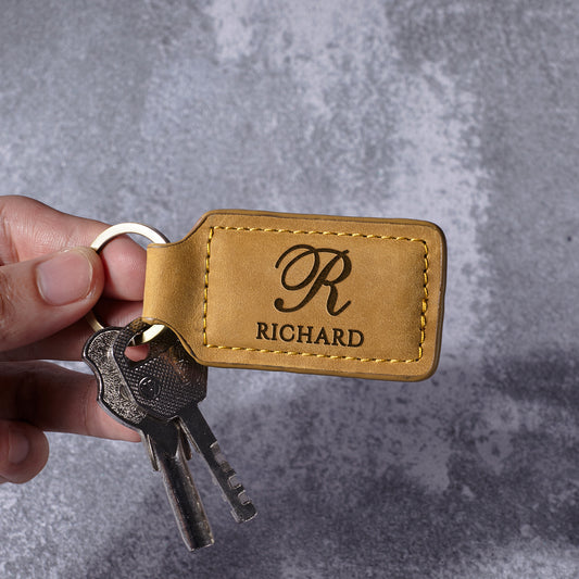Halston Monogram Keychain, view 2