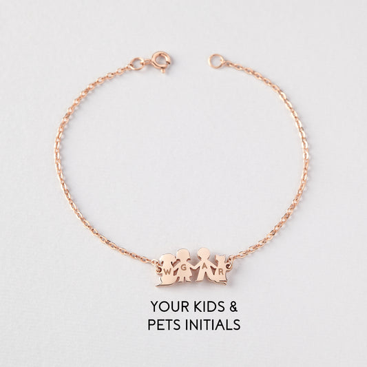 Figurine Initial Bracelet