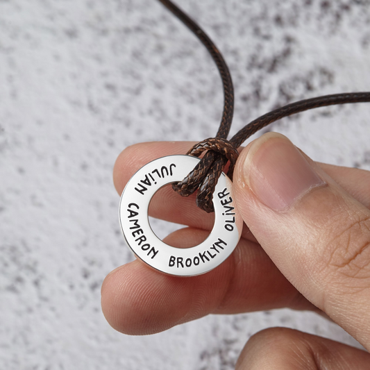 Camden Leather Necklace, view 2
