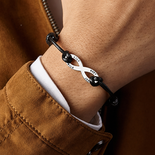 Ridge Leather Bracelet