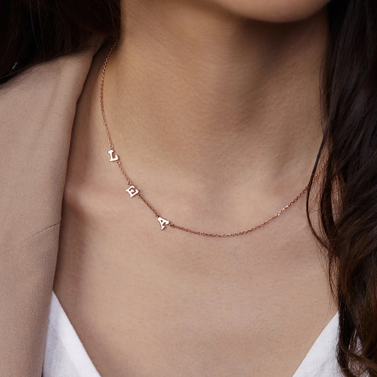 Spaced Letter Necklace