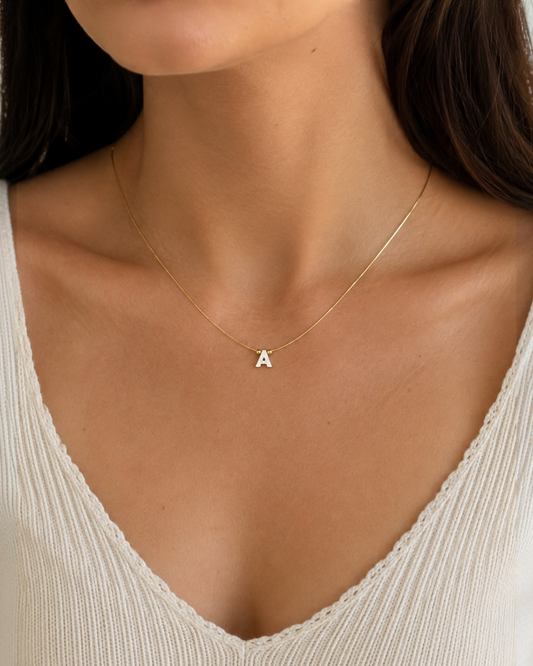 Wren Initial Necklace, view 2