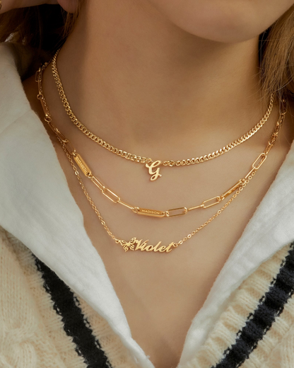 Sable Initial Necklace, view 2
