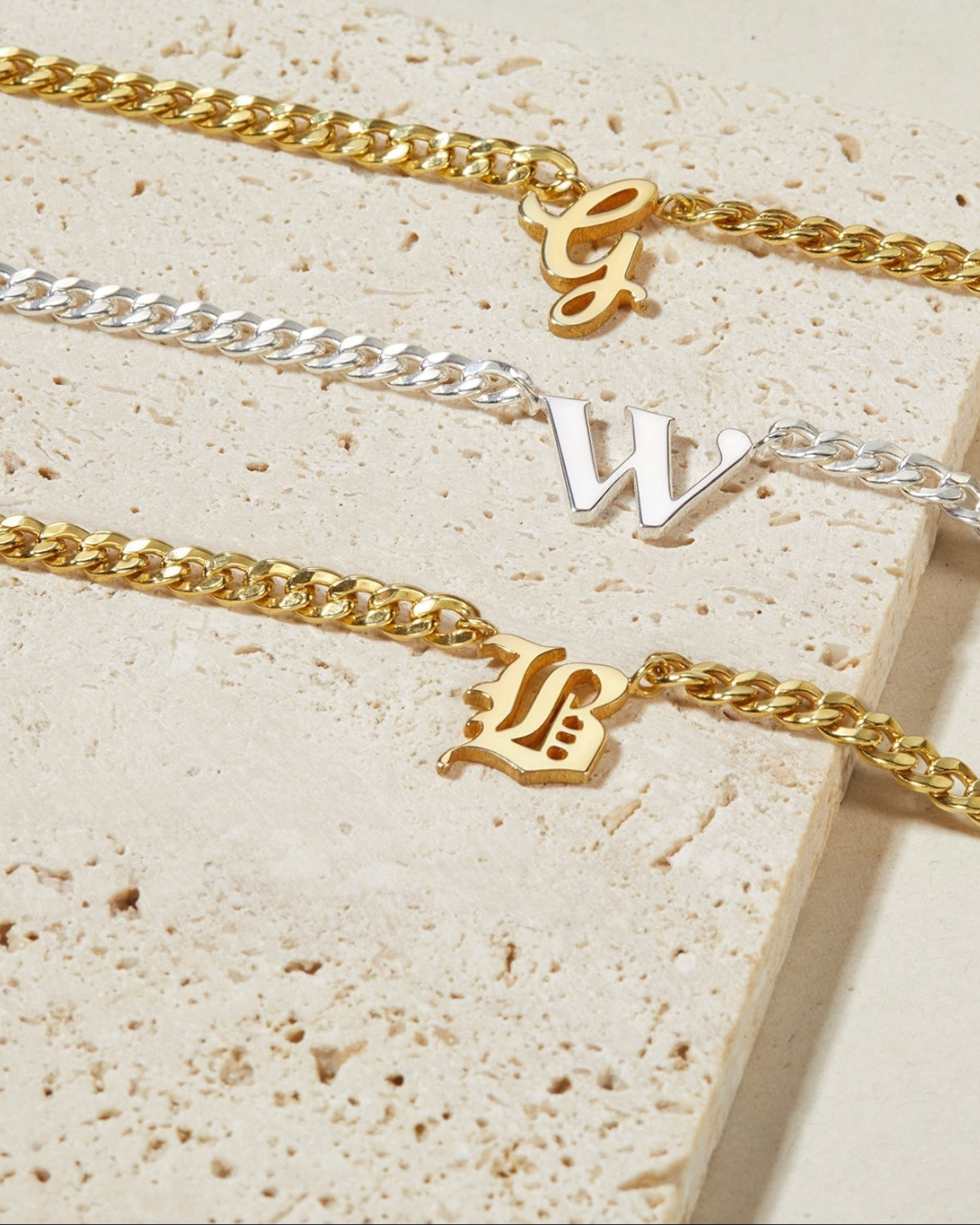Sable Initial Necklace, view 3