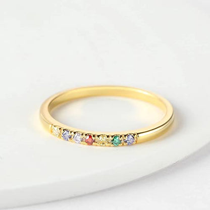 Birthstone Band Ring