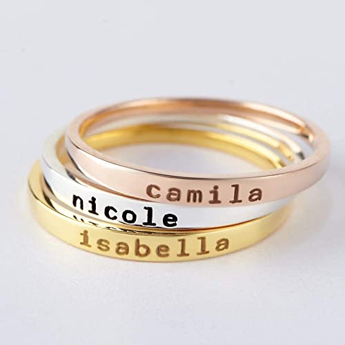 Stackable Engraved Ring