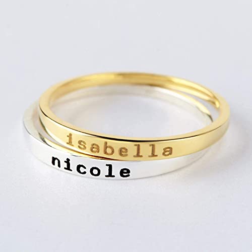 Stackable Engraved Ring