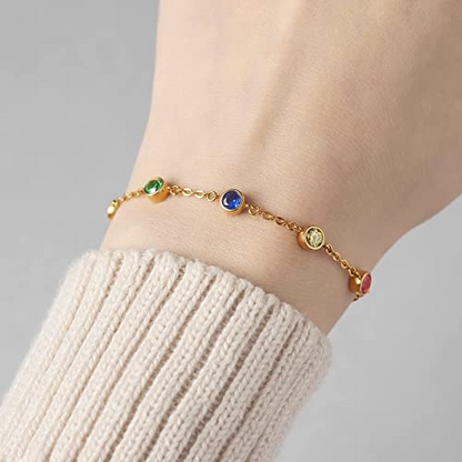 Maren Birthstone Bracelet, view 2