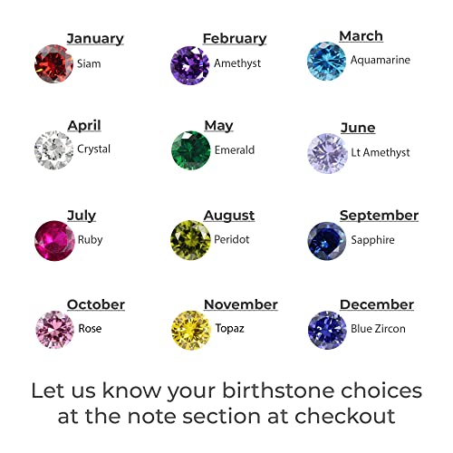 Birthstone Rings Necklace
