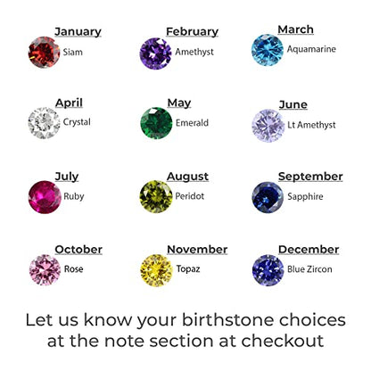 Birthstone Rings Necklace