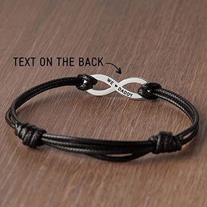 His Name Leather Bracelet