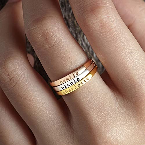 Stackable Engraved Ring