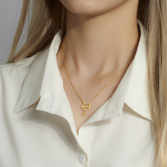 Pet Initial Necklace