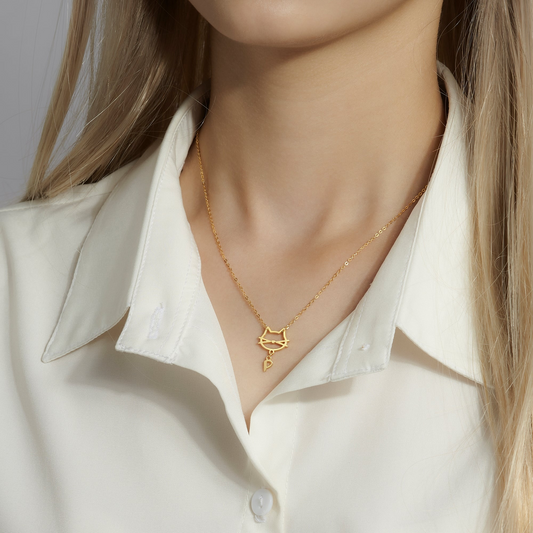 Bijou Pet Initial Necklace, view 2