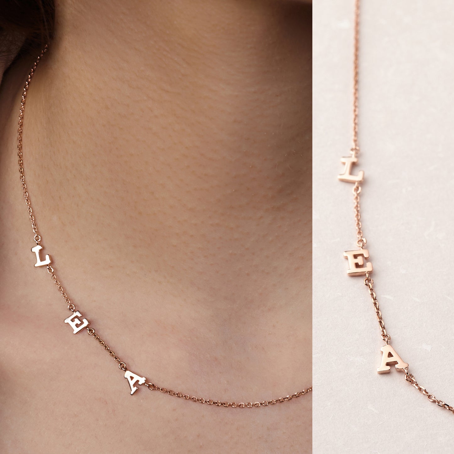 Spaced Letter Necklace