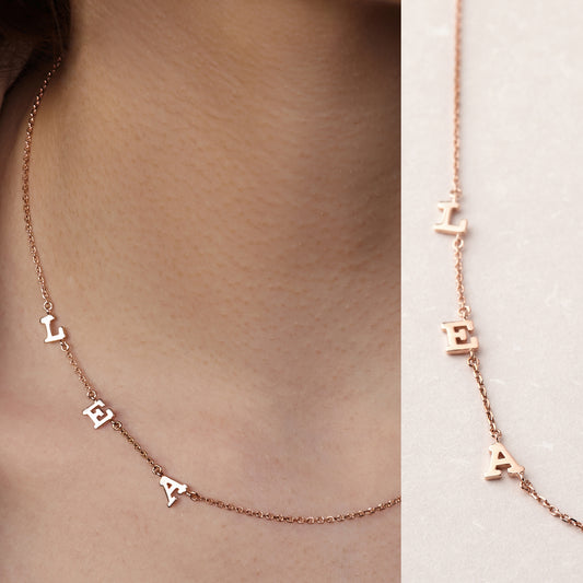 Spaced Letter Necklace
