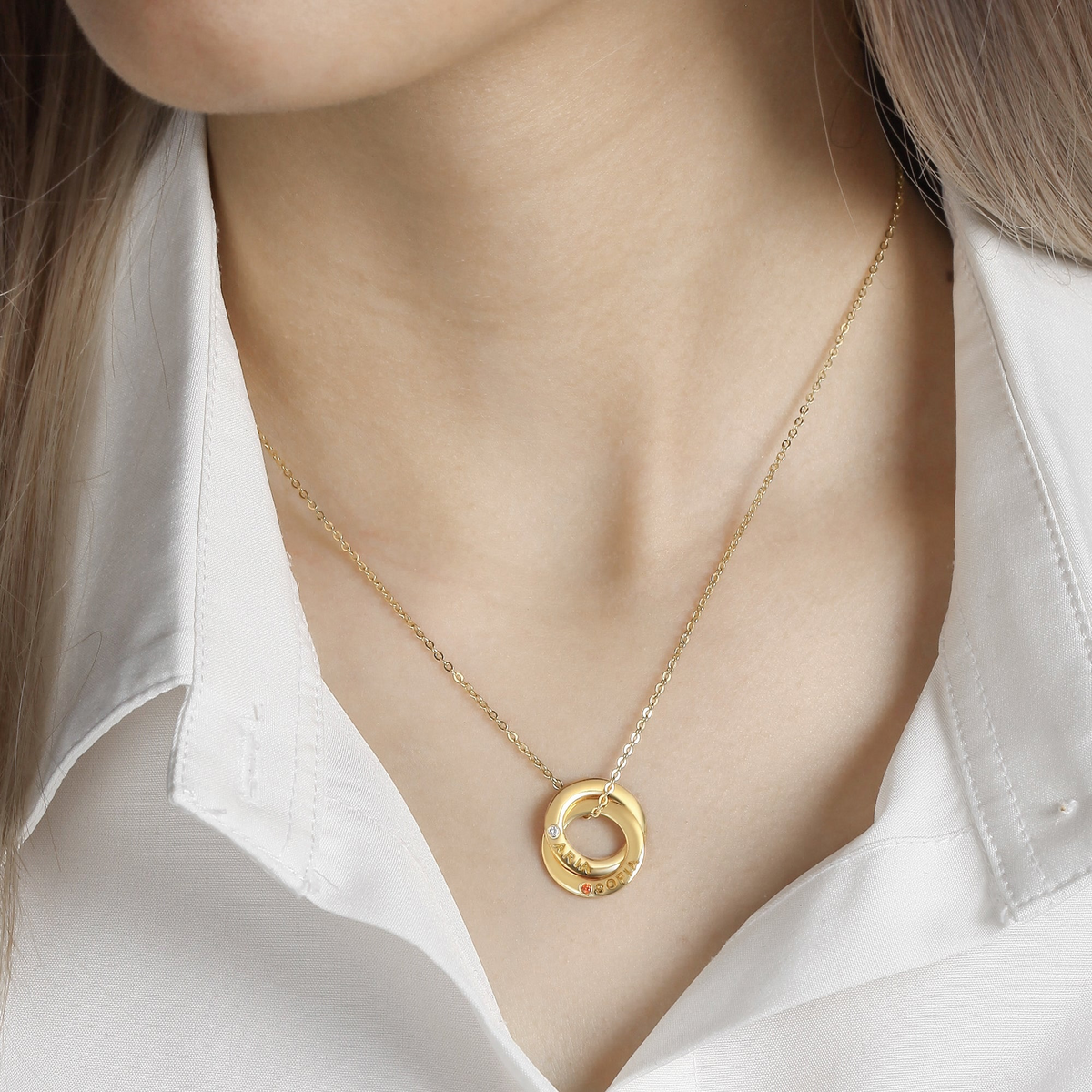 Juniper Birthstone Necklace, view 2