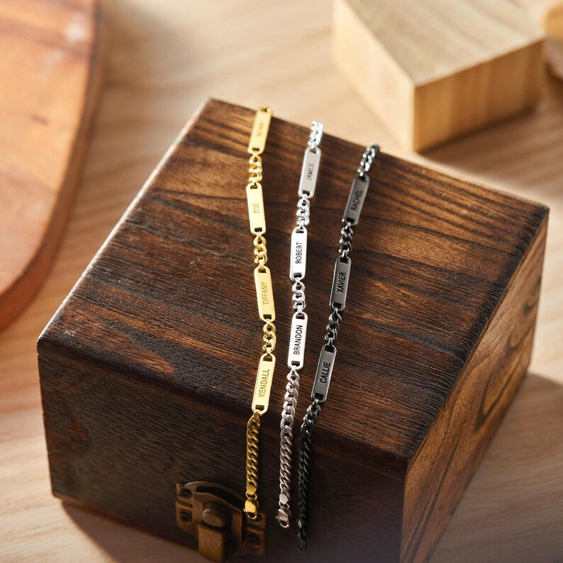 Engraved Bracelet For Him