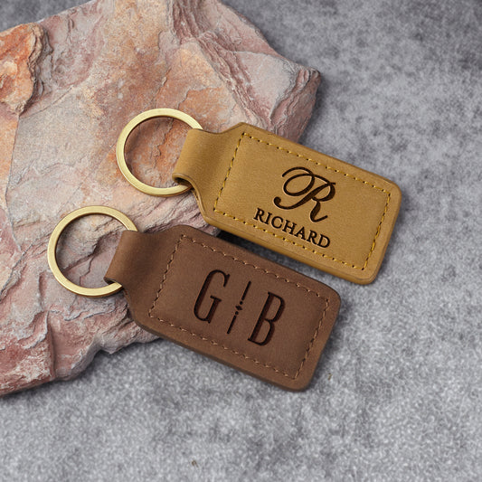 Halston Monogram Keychain