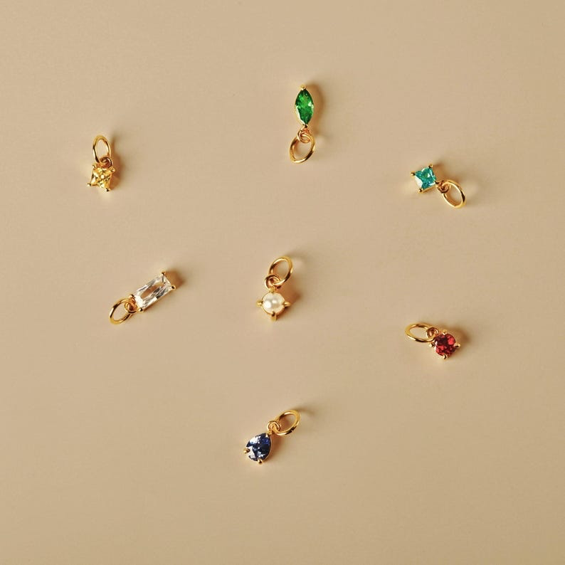 Clover Birthstone Necklace, view 4