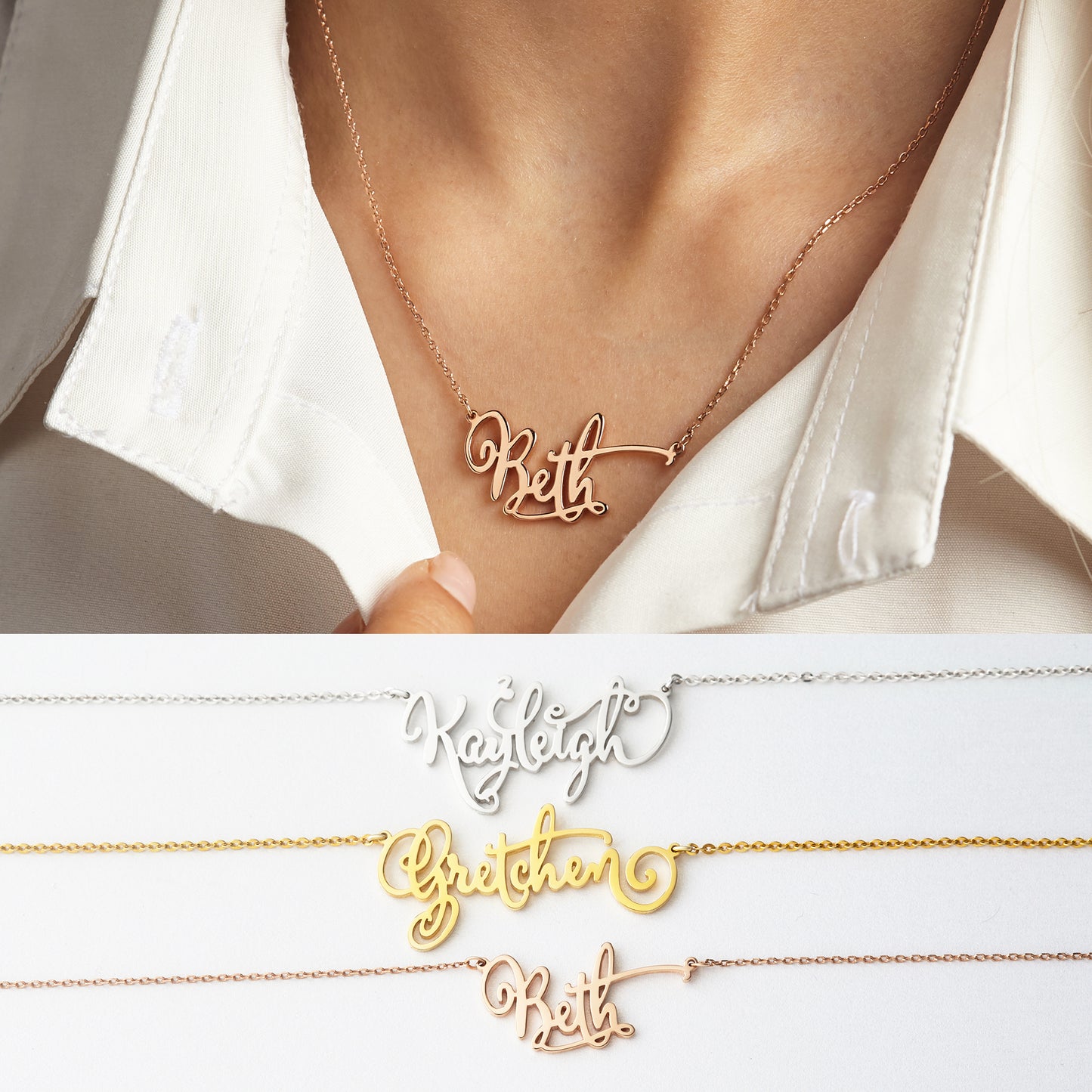 Script Name Necklace