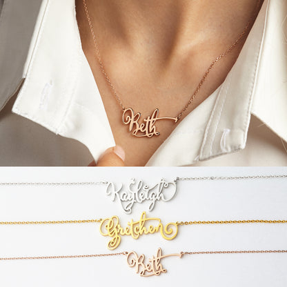 Script Name Necklace