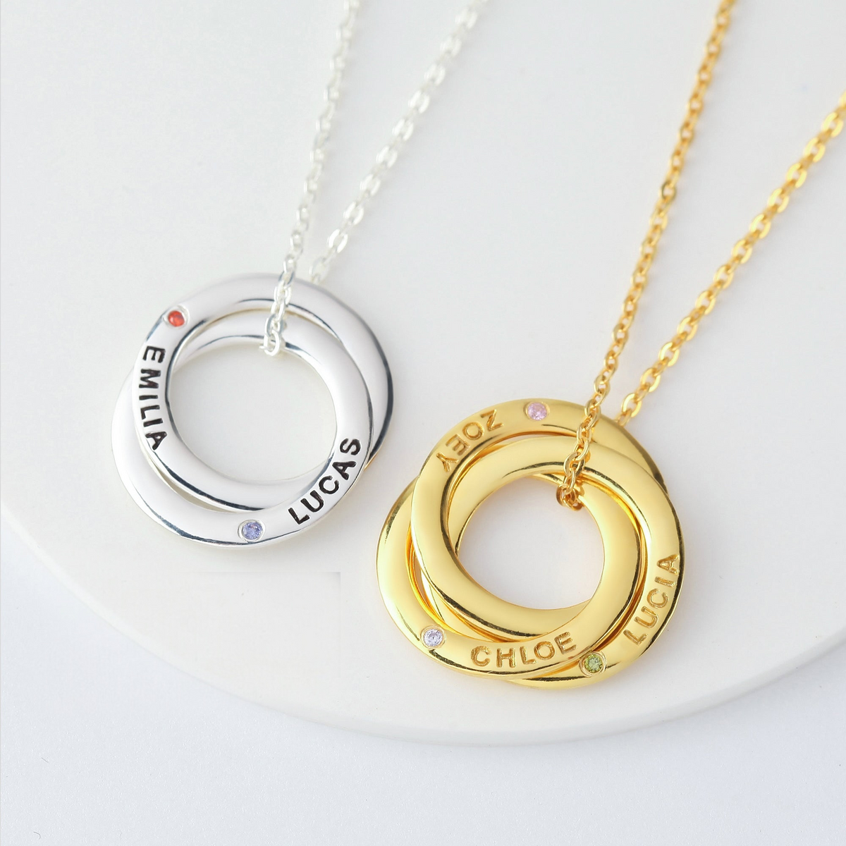 Juniper Birthstone Necklace, view 4
