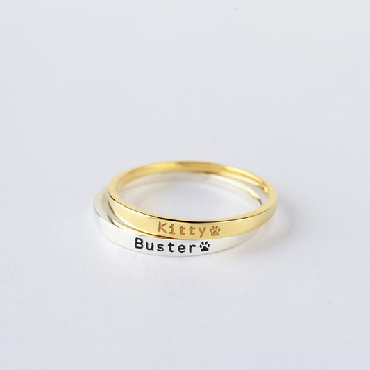 Willow Pet Name Ring
