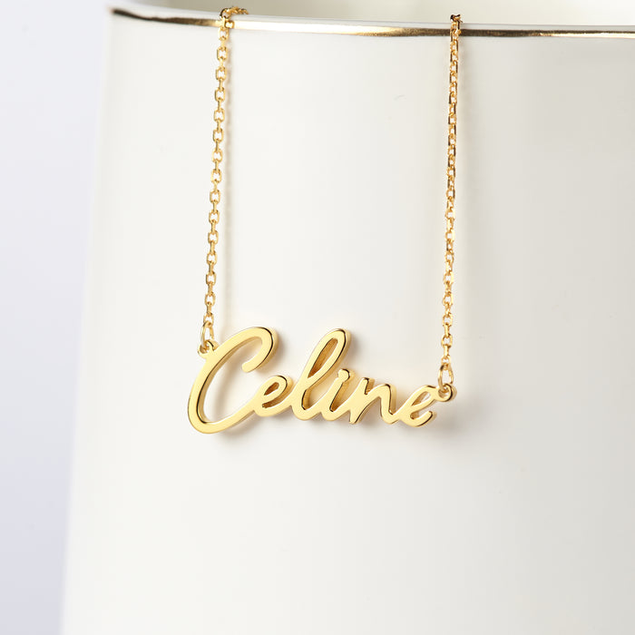 Colette Script Necklace
