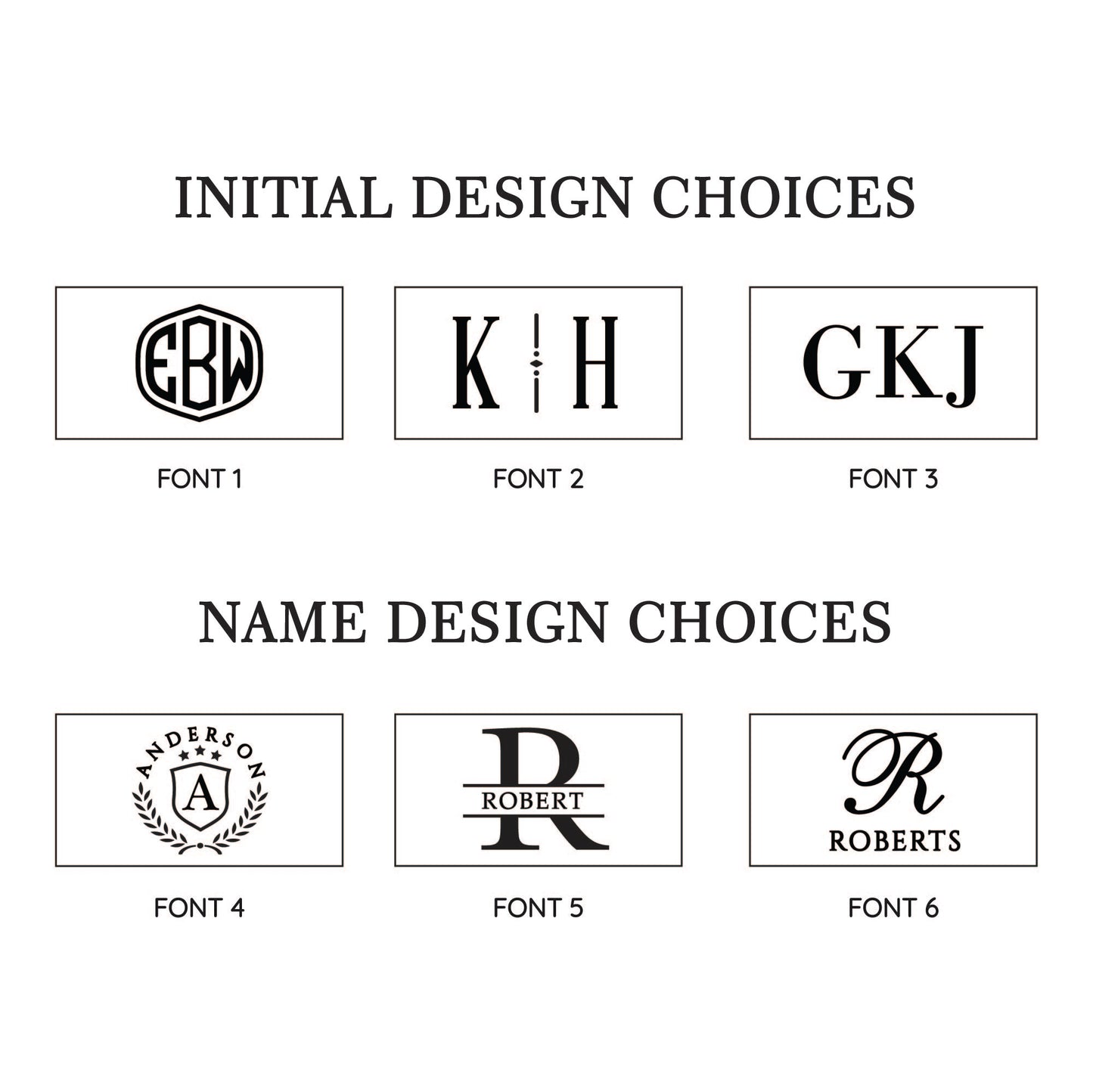 Monogram Leather Keychain