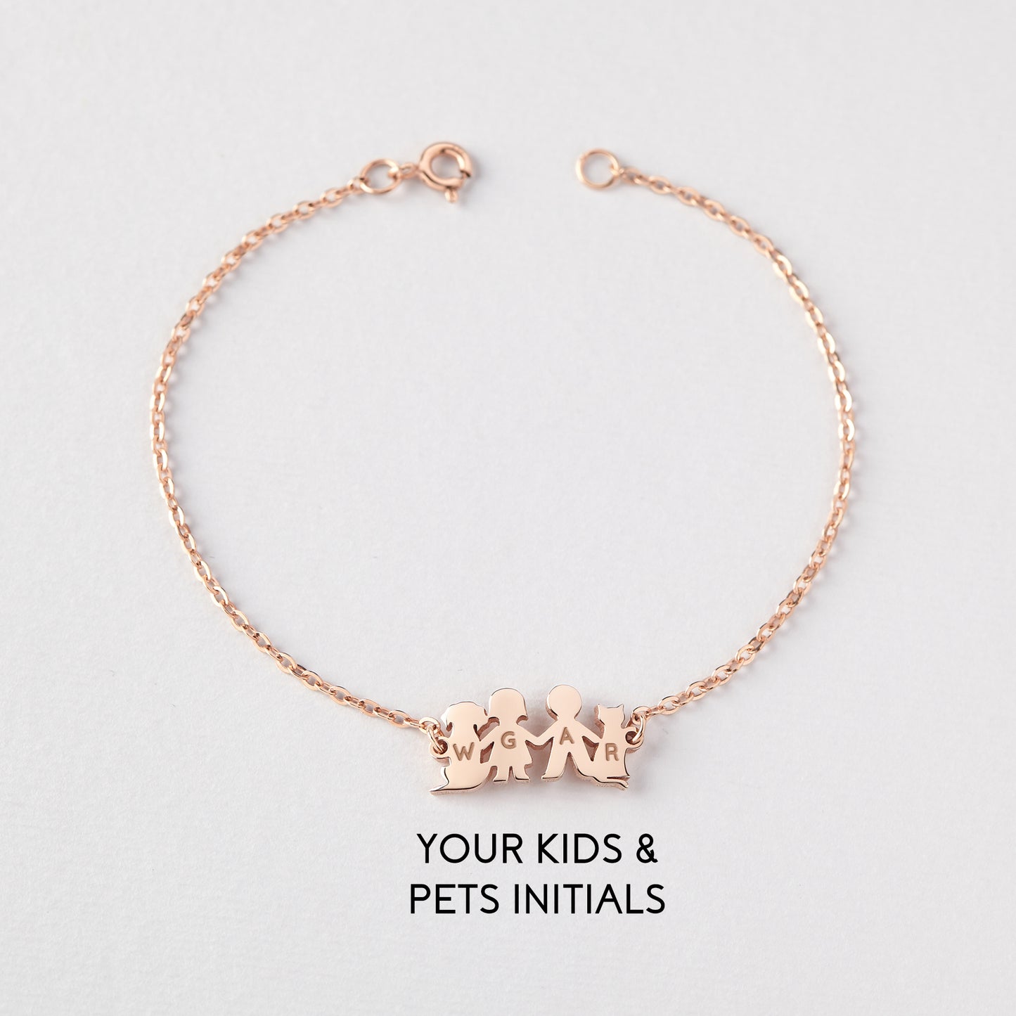 Figurine Initial Bracelet