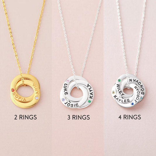 Birthstone Rings Necklace
