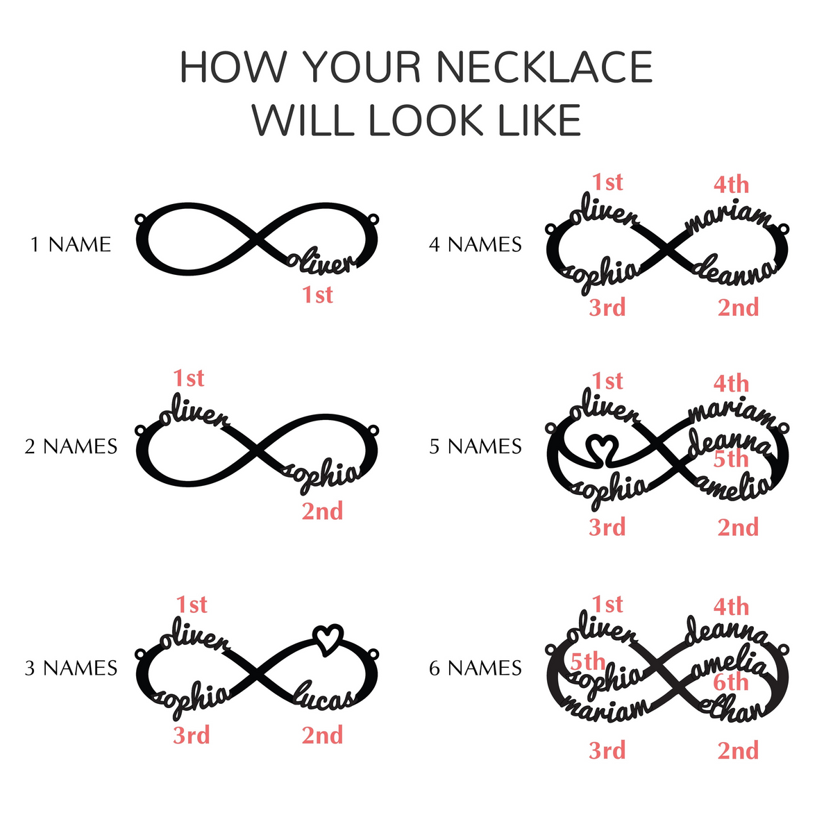 Ilona Infinity Necklace, view 5