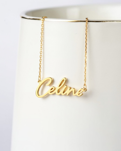 Colette Script Necklace