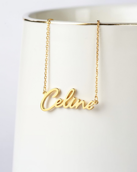 Colette Script Necklace