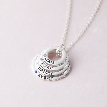 Birthstone Rings Necklace