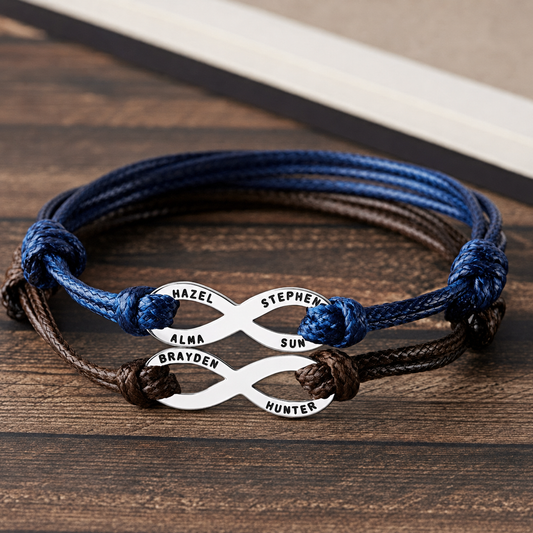 Ridge Leather Bracelet