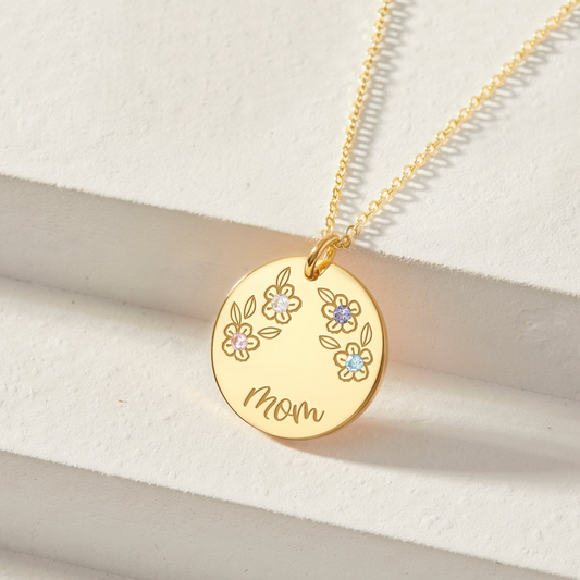 Thea Stone Plate Necklace