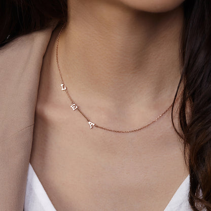 Spaced Letter Necklace