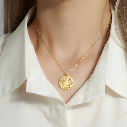 Stone Plate Necklace