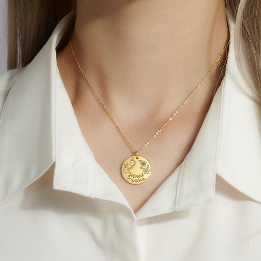 Stone Plate Necklace