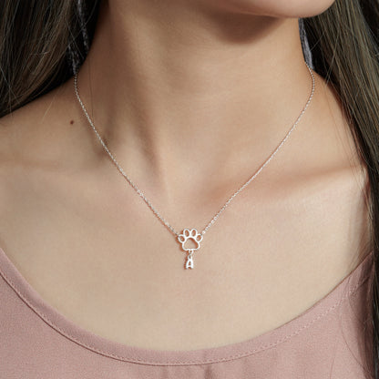 Pet Initial Necklace